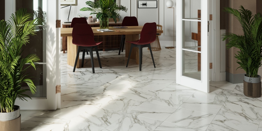 Плитка Mario White F P NR Mat 47х47 см (2 сорт)