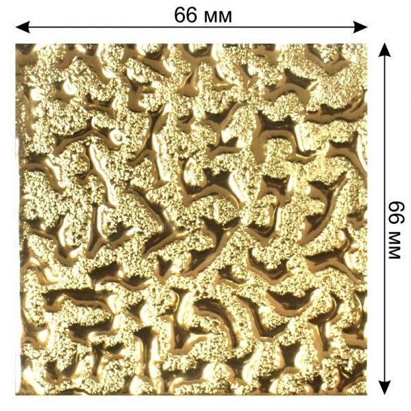 Плитка Grand Kerama Тако моно золото рифлене 6,6x6,6 