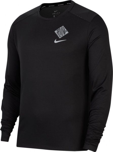 Футболка Nike M NK PACER CREW WR GX CU6050-010 XL чорний