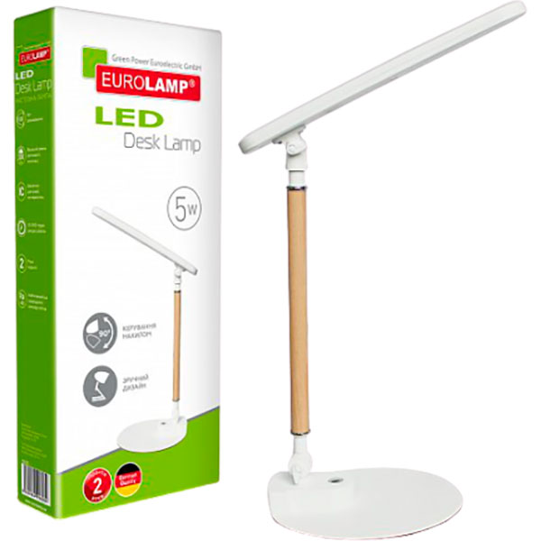Настольная лампа офисная Eurolamp LED-TLM-1 5 Вт белый 