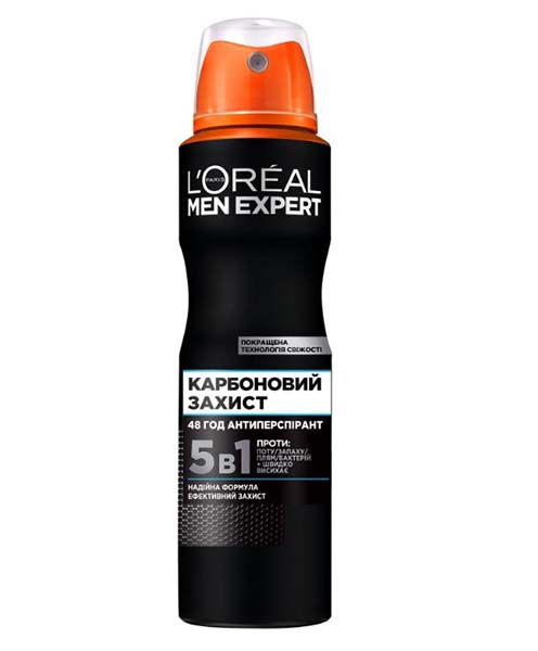 Антиперспирант для мужчин L'Oreal Paris Men Expert Карбоновий захист 150 мл