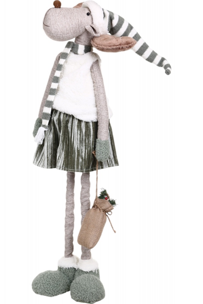 Декорація новорічна Лось на висувних ніжках 20х64 см в асортименті LF2237035AB