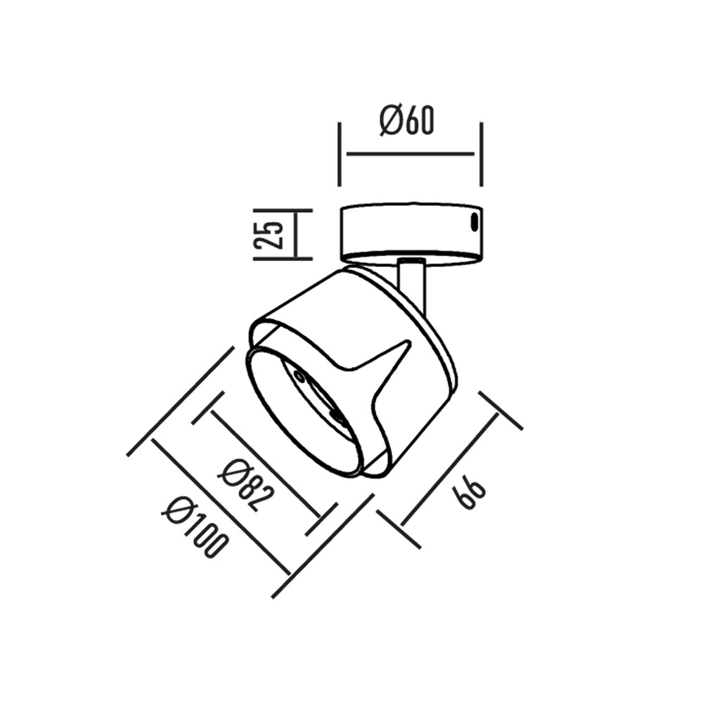 Спот Maxus Flora Base GX53 белый/золото MAX-SF-GX53-WG