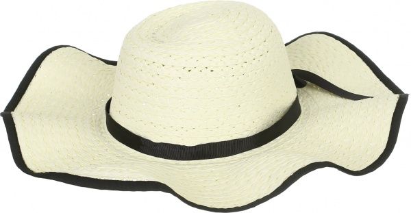 Капелюх з середніми полями ELizabeth one size бежевий із чорним