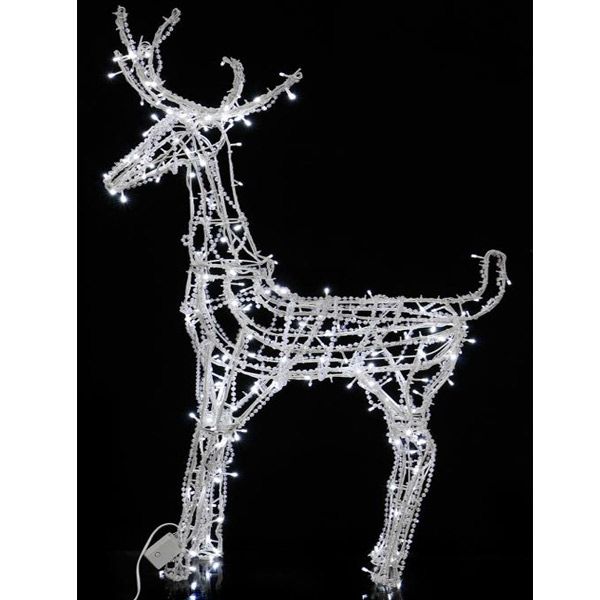 Светодиодная фигура декоративная Олень с бусами LED 1.2 м