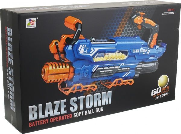 Игрушечное оружие Blaze Storm автомат с мягкими шариками на аккумуляторе ZC7119