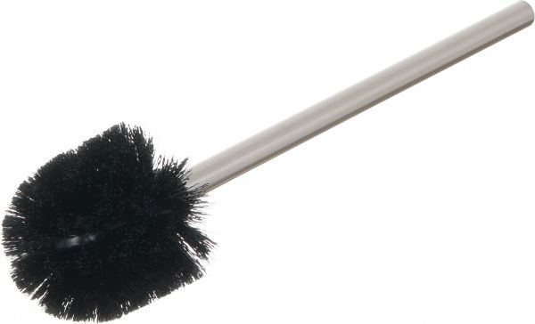 Йоржик для унітаза Luna rock чорний із бежевою колбою