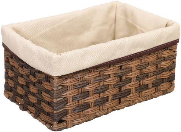 Корзина плетеная с текстилем Tony Bridge Basket 35x23x17 см JC16-1AB-4 