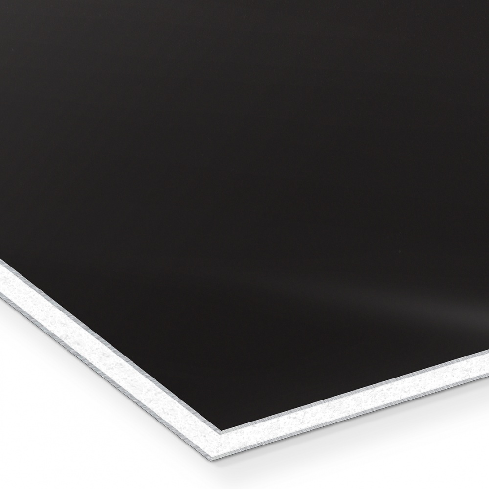 Алюмінієва композитна панель SIGNBOND 3 мм, 750х748 мм BLACK