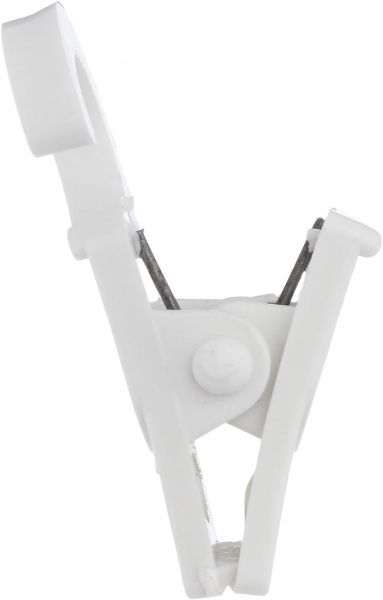 Прищепка з крючком 10 шт. ОМиС наборной белый 