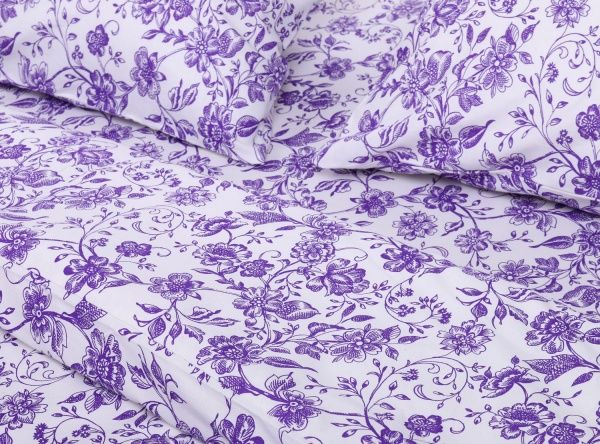 Комплект постільної білизни Маві євро біло-синій Rigel 