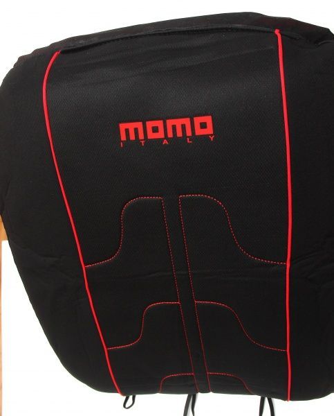 Комплект чехлов на сиденья Fodera Univ MOMO SC021BR черный с красным