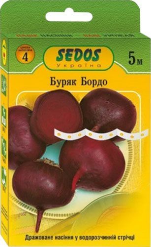 Насіння буряк Бордо на стрічці 5 м