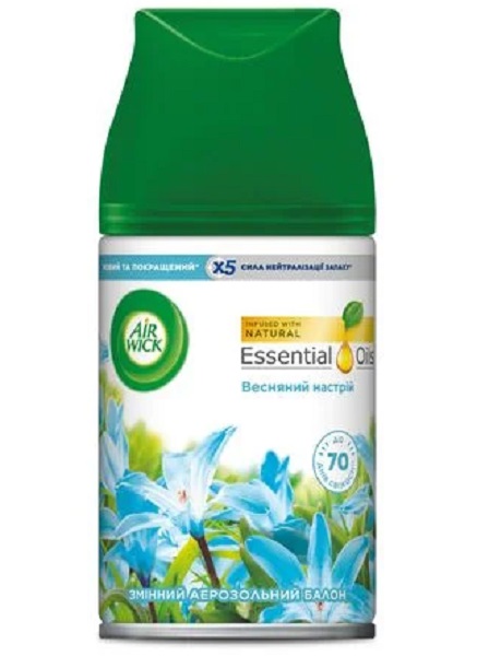Сменный баллон для автоматического освежителя воздуха Air Wick Freshmatic весеннее настроение 250 мл