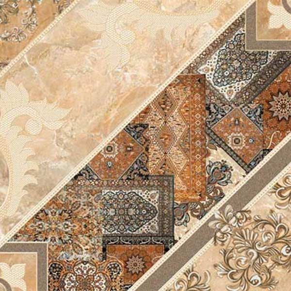 Плитка InterCerama CARPETS коричневий узор 84 032 43x43