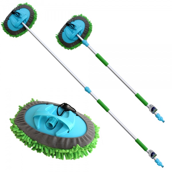 Телескопічна щітка Sapfire 90-165 см зі знімним мопом та перемикачем 002944