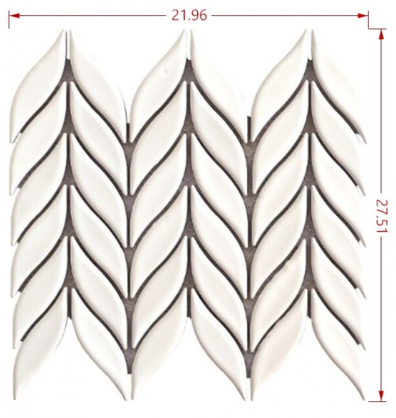 Плитка Intermatex VICTORY WHITE GLOSS 27,51х21,96 см 