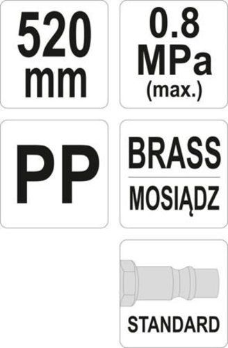 Пневмопистолет продувочный YATO YT-23733 1/4