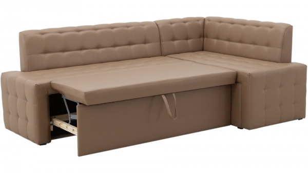 Уголок кухонный Кедр КАРАТ раскладной Г / какао 