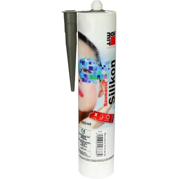 Герметик силиконовый Baumit Baumacol Silikon антрацит 310 мл