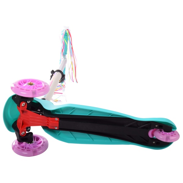 Самокат Barbie бирюзовый LS2116 