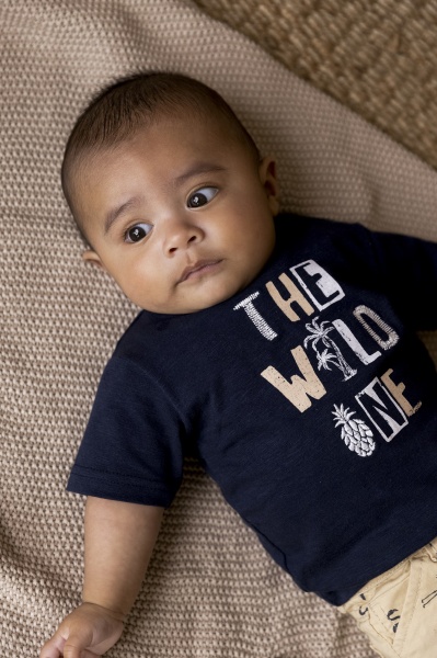 Футболка для мальчиков Dirkje р.110 темно-синий V42527-35 