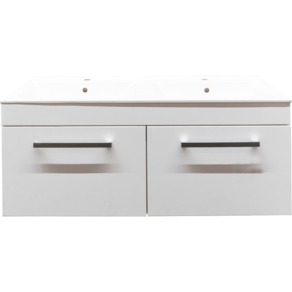 Тумба подвесная Сансервіс Двойная 150 под умывальник Двойной белый