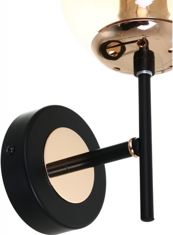 Бра Sensio Lion 1x40 Вт E27 черный/золото LS-74636/1BG-E2740W