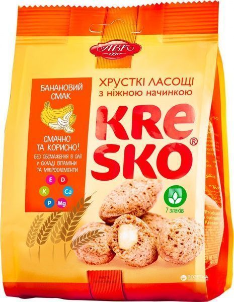 Хрустящие фигурки АВК банановий смак 170 г