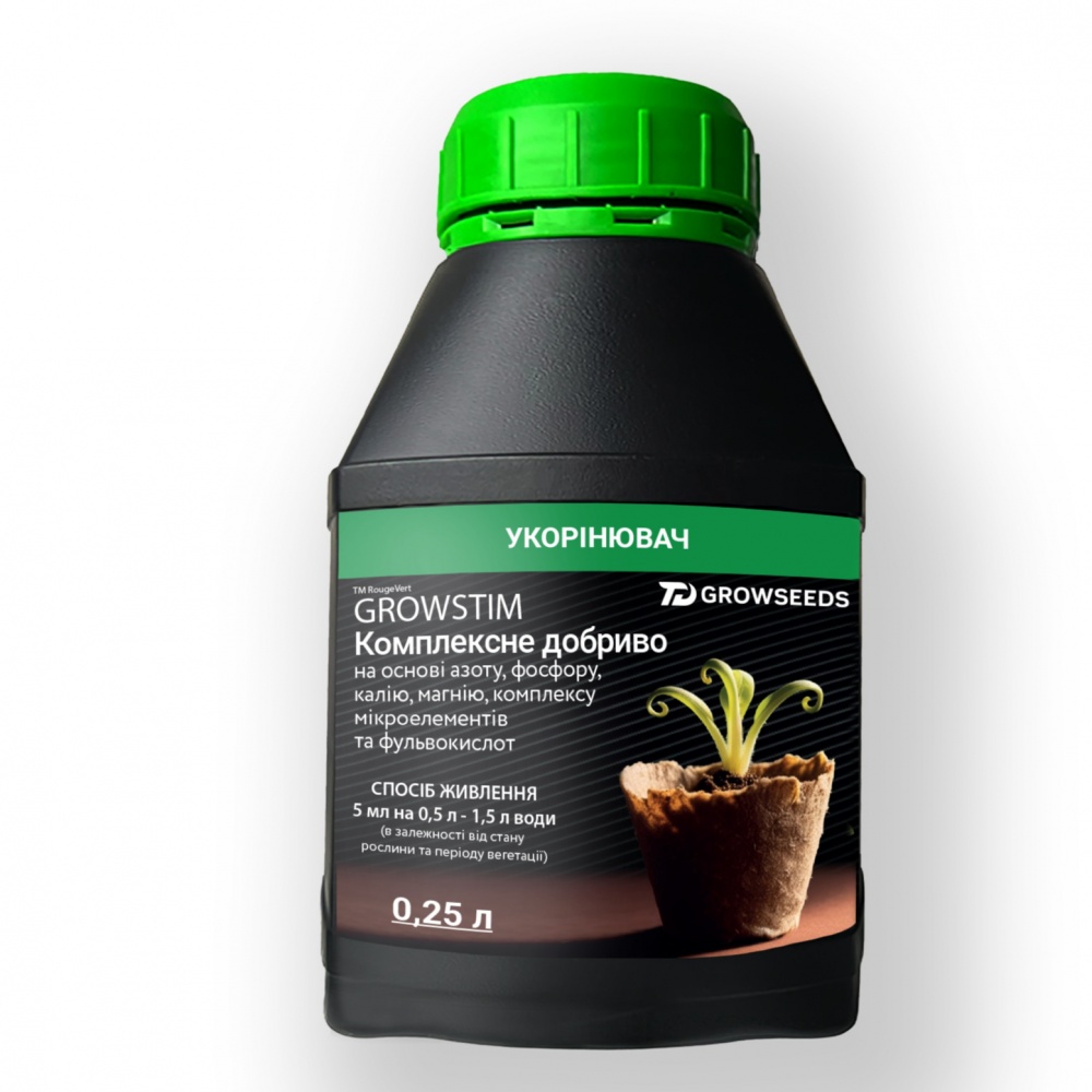 Добриво PLANTIN Growstim Rougevert Укорінювач 0,25 л