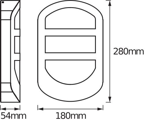 Подсветка для фасадов и ступенек Ledvance Plate Wall серии Endura Style LED 12 Вт стальной