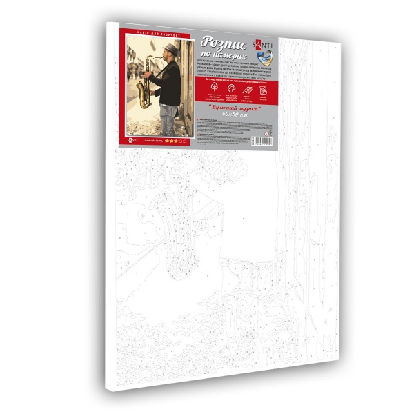 Картина за номерами Вуличний музикант 954025 40x50 см Santi 