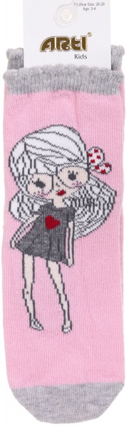 Носки для девочек ARTI 200145 р.3-4 розовый 