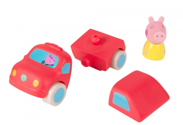 Набор игрушек для ванной Перо Пеппа и машинка 122256