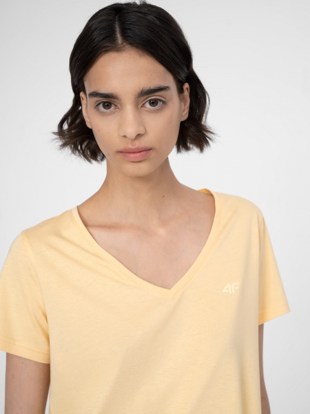 Футболка 4F 4FSS23TTSHF342-73S р.S желтый