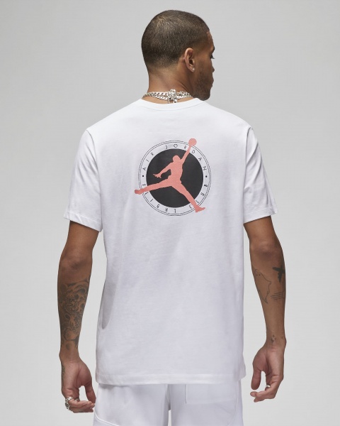 Футболка Nike M J FLT MVP SIG SS CREW DX9563-101 р.S білий