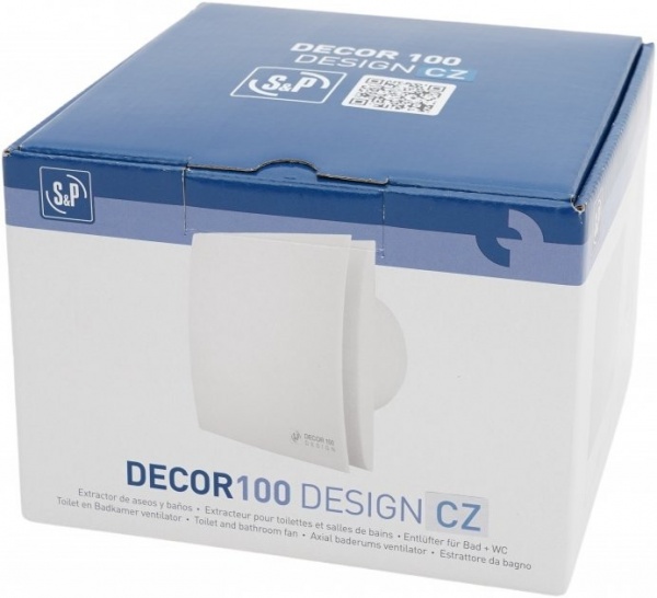 Витяжний вентилятор Soler&Palau для ваній DECOR-100 CZ DESIGN