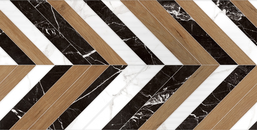 Декор Allore Group Statuario White W\DEC M NR Satin 30,8x60,8 см