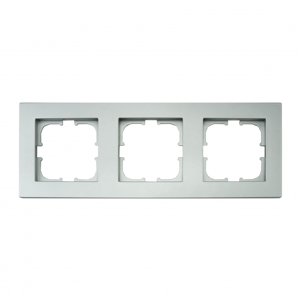 Рамка тримісна EXEN Karell горизонтальна срібло 200-100000-103