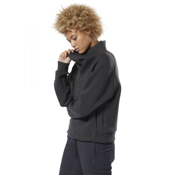 Свитшот Reebok TS COWL NECK DU4057 р. XS черный