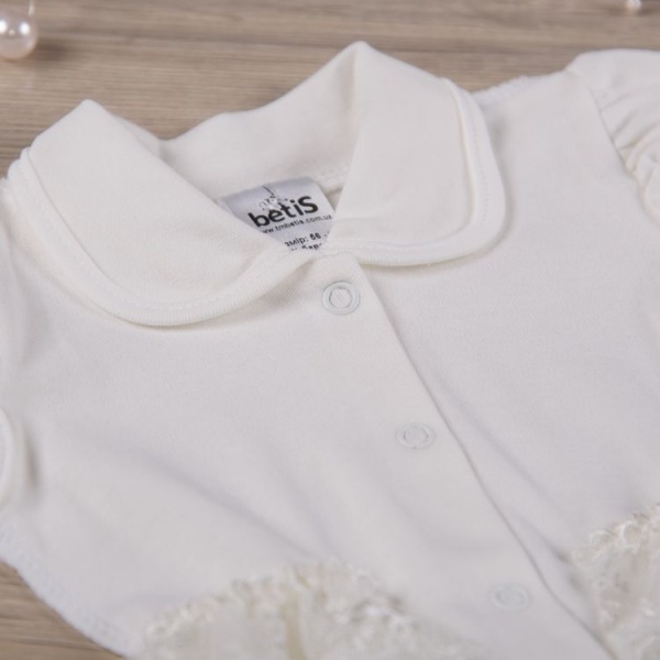 Боди для девочки Betis АЖУРЧИК р.56 молочный 27070188 