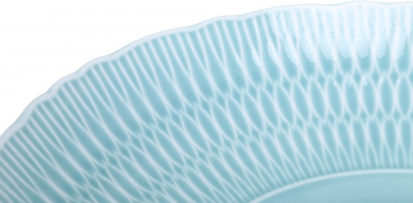 Тарелка суповая Sofia 22 см фарфоровая ментоловая Cmielow