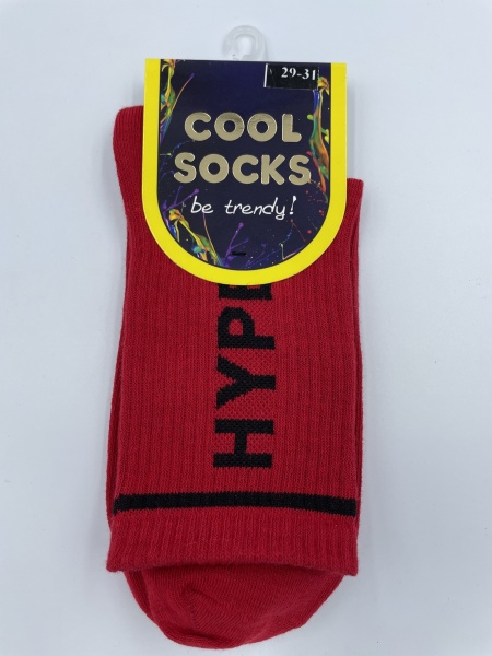 Шкарпетки чоловічі Cool Socks 11134 р. 23-25 червоний 1 пар 