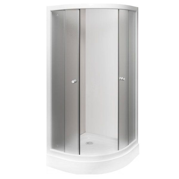 Душевая кабина Korra K-602 800x800x1985 профиль хром, стекло мат.