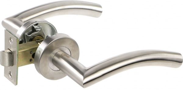 Замок врезной с ручками Bruno SS201 нержавеющая сталь