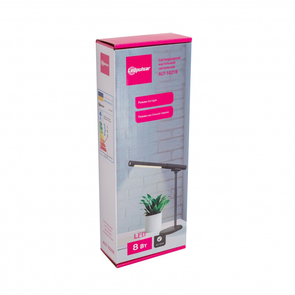 Настольная лампа аккумуляторная LedPulsar 8 Вт черный ALT-1021B