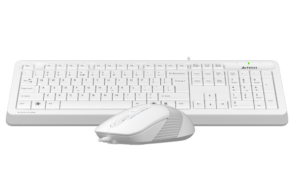 Комплект клавіатура та миша A4Tech Fstyler F1010 White 