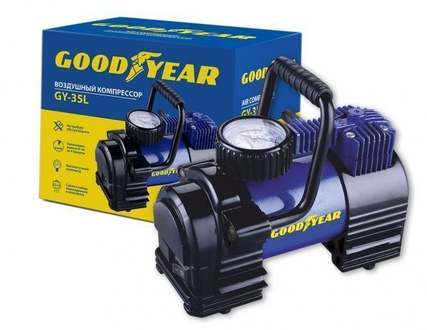 Компресcор автомобильный Goodyear GY-35L со съемной ручкой