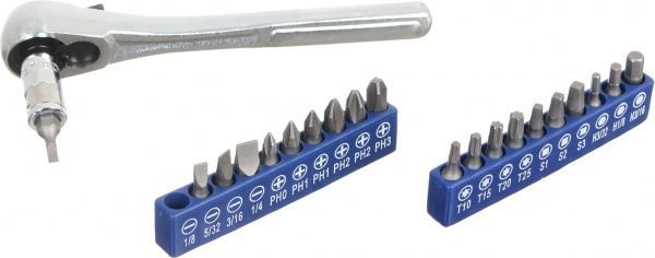 Набор головок и бит 1/4 