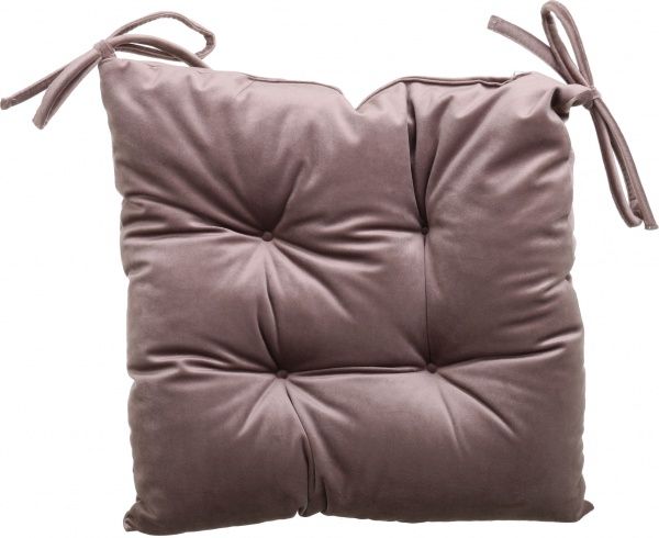 Подушка на стілець Велюр 40х40 см мокко La Nuit